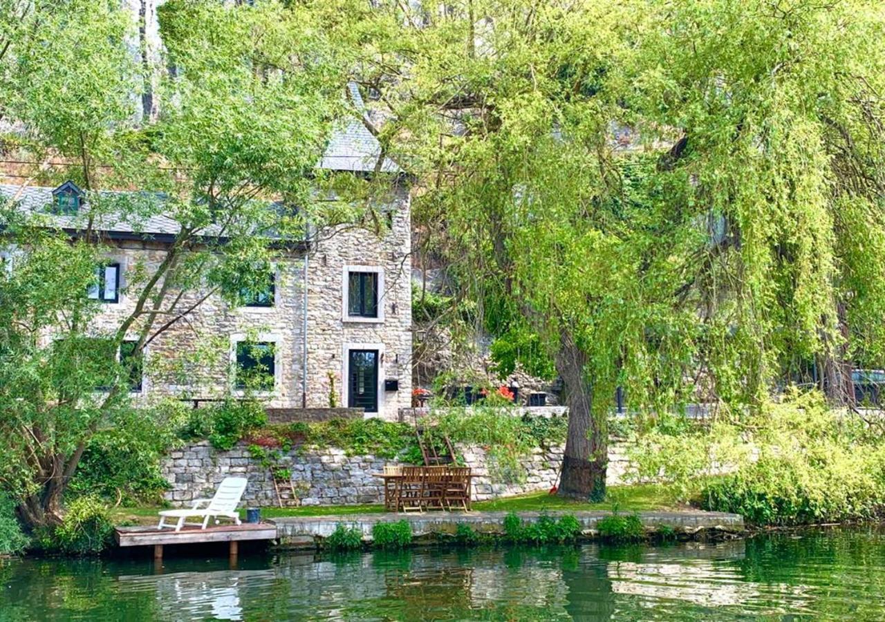 Pieds Dans L'Eau Private Wellness Bordure De Meuse Villa Lustin Bagian luar foto